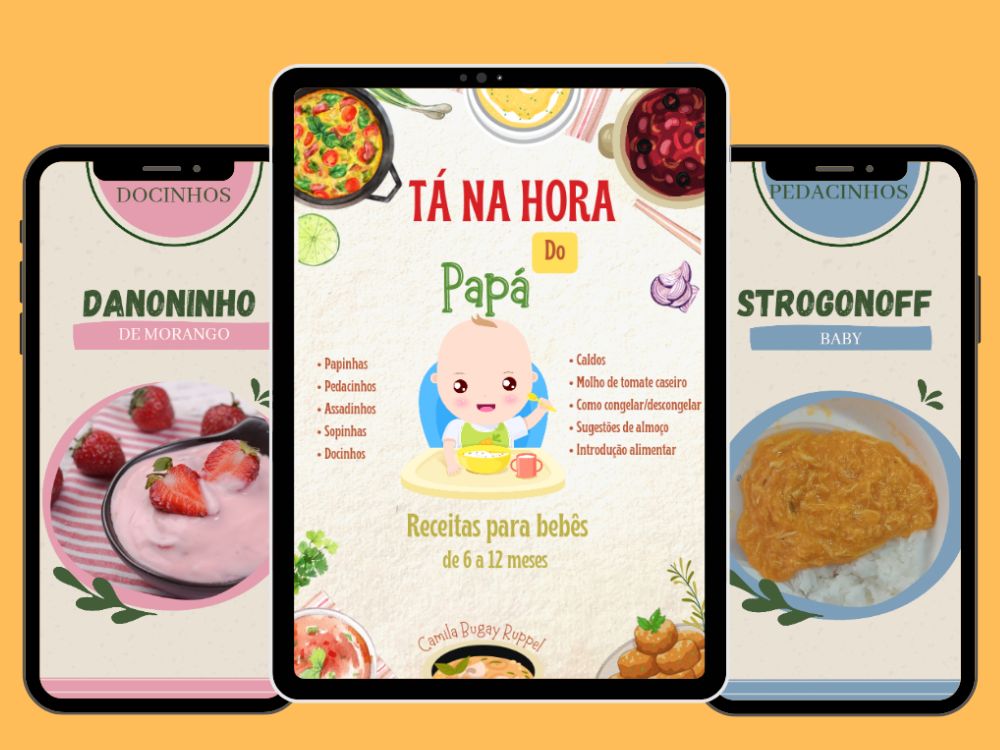 ebook de receitas saudáveis para introdução alimentar do bebê